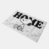 Paillasson PEANUTS | Snoopy on Black White Comics (Incliné)