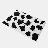 Paillasson Peau de vache Motif noir et blanc (Incliné)
