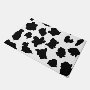 Paillasson Peau de vache Motif noir et blanc