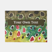 Paillasson Pêche Brown à la truite sur mesure (Devant)