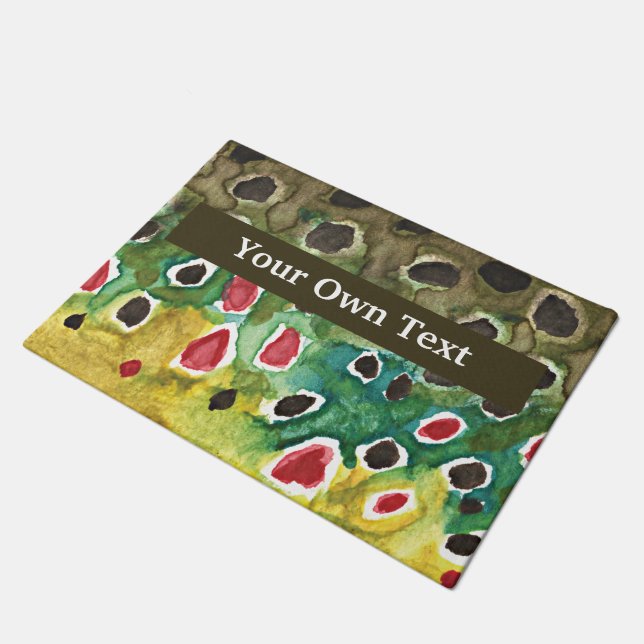 Paillasson Pêche Brown à la truite sur mesure (Incliné)