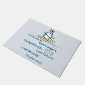 Paillasson Pêche de pingouin pour la métaphore de compliments (Incliné)