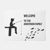 Paillasson Pêche Garçon Pêche Poisson (Devant)