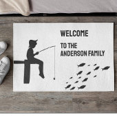 Paillasson Pêche Garçon Pêche Poisson