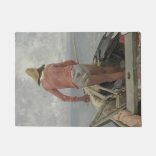 Paillasson Pêcheur dans son bateau (par Vincenzo Caprile)