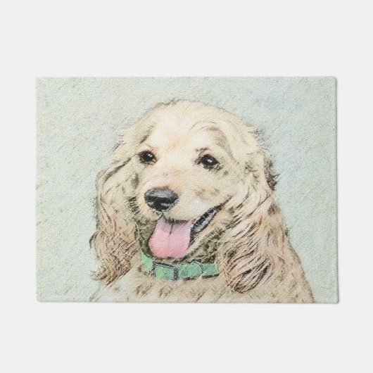 Paillasson Peinture à la boule de Cocker Spaniel - Art origin (Devant)
