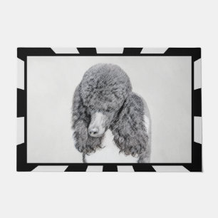 Paillasson Peinture à pantalon noir ordinaire de caniche - ar