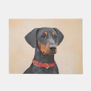 Paillasson Peinture allemande Pinscher peinture art animal or