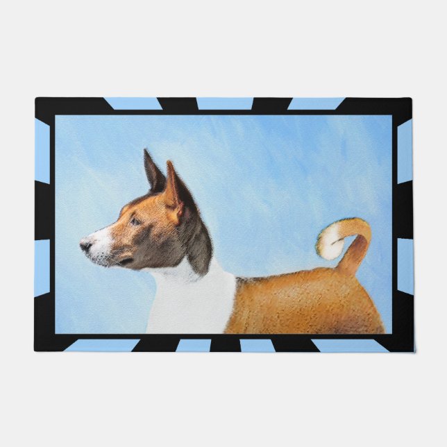 Paillasson Peinture Basenji - Belle Art Original (Devant)