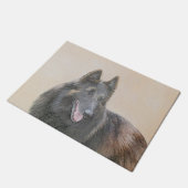 Paillasson Peinture belge Tervuren - Cute Original Chien Art (Incliné)