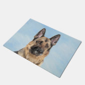 Paillasson Peinture berger allemande - jolie art original chi (Incliné)