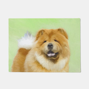 Paillasson Peinture Chow Chow - Joli art original chien