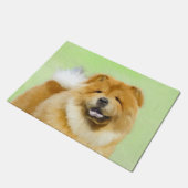 Paillasson Peinture Chow Chow - Joli art original chien (Incliné)