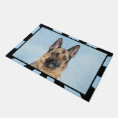 Paillasson Peinture de berger allemande - Beau art original d (Incliné)