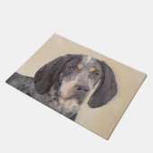 Paillasson Peinture de linge bluetick - mignon chien original (Incliné)