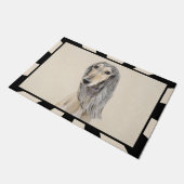 Paillasson Peinture de Saluki (Faune) - Cute Original Chien A (Incliné)