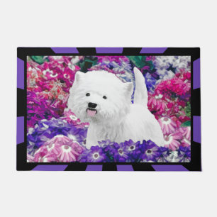 Paillasson Peinture de Terrier Blanc des Highlands Occidentau