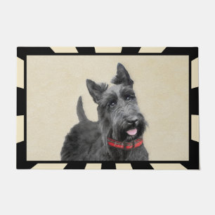 Paillasson Peinture de Terrier d'écossais - art original