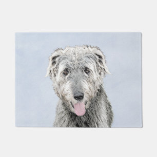 Paillasson Peinture de Wolfhound irlandais - Joli art origina