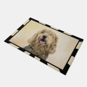 Paillasson Peinture d'Otterhound - Art original de chien (Incliné)