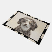 Paillasson Peinture espagnole de chien d'eau - jolie art orig (Incliné)