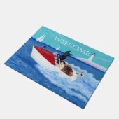 Paillasson Peinture fraîche de Labradors d'été (Incliné)