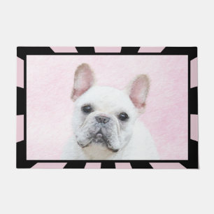 Paillasson Peinture française de Bulldog (Crème/Blanc) - Art
