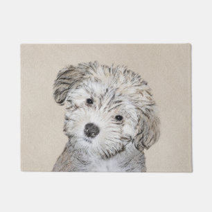 Paillasson Peinture havanaise de chiot - Beau art original de