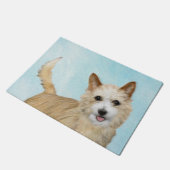 Paillasson Peinture Podengo Pequeno portugaise - Art original (Incliné)