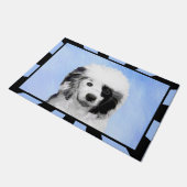 Paillasson Peinture Portugaise de Chien d'Eau - Art original  (Incliné)