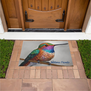 Paillasson Peinture vibrante de colibri d'Allen