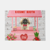 Paillasson pekingese Chien Valentine's Day Kissing Booth (Devant)