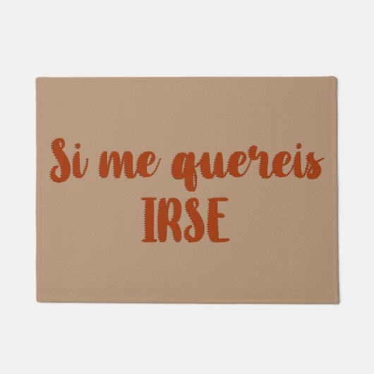 Paillasson Pelucheux entrée Si me quereis s'aller (Devant)