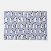 Paillasson Penguins d'hiver sans faille motif + vos idées (Devant)