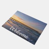 Paillasson Pensacola Pier Shoreline Sunrise Welcome Porte (Incliné)