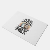 Paillasson père et fils avec le lait paresseux design graphiq (Incliné)