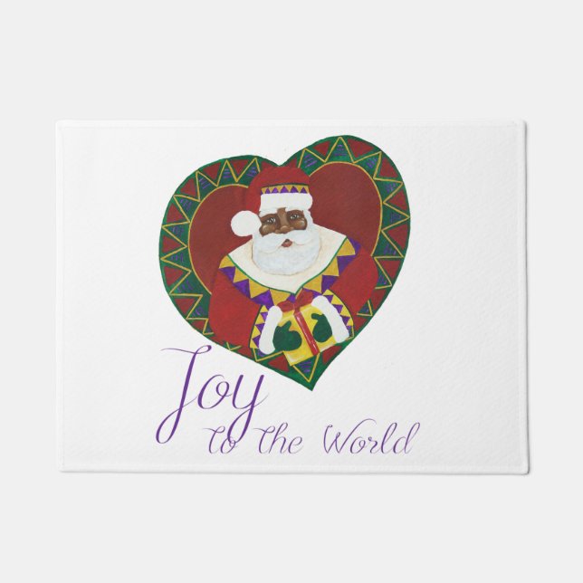 Paillasson Père Noël afro-américain (Devant)