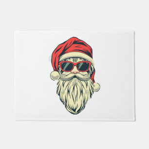 Paillasson Père Noël avec des lunettes