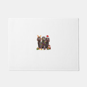 Paillasson Père Noël Boykin Spaniel Dog Gorgeous Reindeer Chr