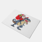 Paillasson Père Noël équitation Dinosaur T rex Christmas Boys (Incliné)