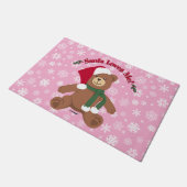 Paillasson Père Noël M'Aime ! Flacons de neige de l'ours en p (Incliné)