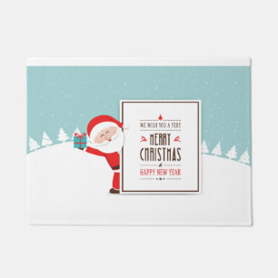 Paillasson Père Noël Nous Vous Souhaitons Un Joyeux Mat De Po