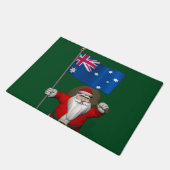 Paillasson Père Noël patriotique en visite en Australie (Incliné)