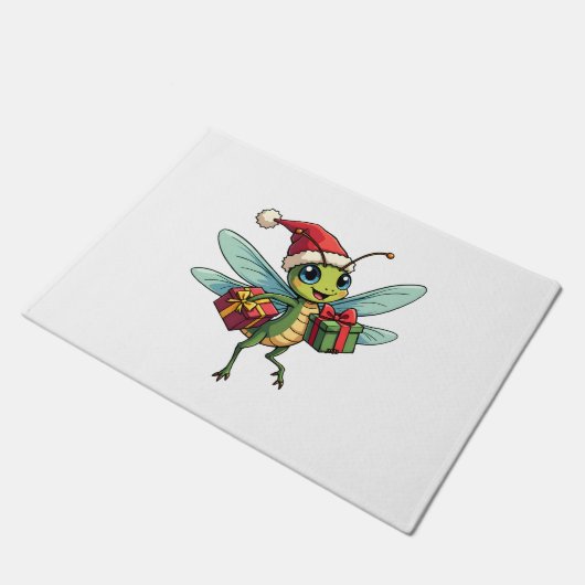 Paillasson Père Noël's Dragonfly Helper (Incliné)