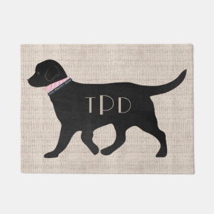 Paillasson Perpétuité du laboratoire noir - Pré-ppy Monogramm