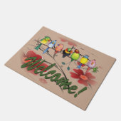 Paillasson Perroquets bienvenus (Incliné)