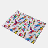 Paillasson Perroquets de style d'aquarelle (Incliné)
