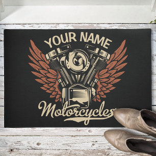 Paillasson Personalize Biker Motorcycles Motor Wings Garage