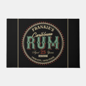 Paillasson Personalized Caribbean Rum Liquor Bottle Label Bar (Devant)