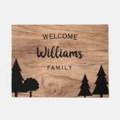 Paillasson Personalized Country Doormat - Pine & Tree Design (Devant)